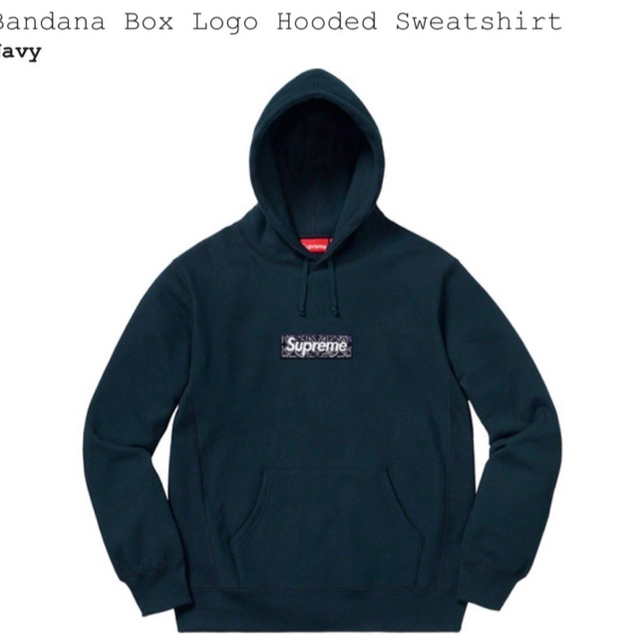 メンズsupreme bandana box logo hoodie バンダナ