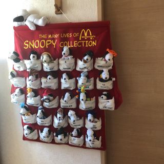 スヌーピー  タペストリー マクドナルド コラボ(キャラクターグッズ)