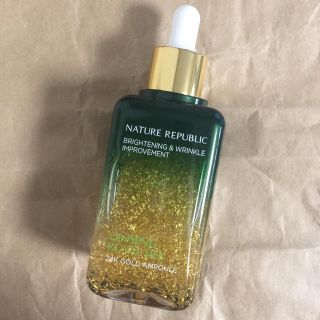 ネイチャーリパブリック(NATURE REPUBLIC)の値下！[新品]ネイチャーリパブリックジンセンロイヤルシルク24Kゴールドアンプル(美容液)