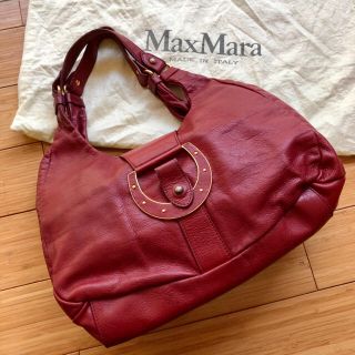 マックスマーラ(Max Mara)のMax Mara レッドレザーバッグ(ショルダーバッグ)