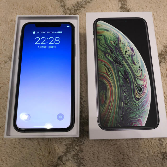 美品 iPhone Xs Space Gray 256GB SIMフリー 美品 iPhone Xs Space Gray 256GB SIMフリー