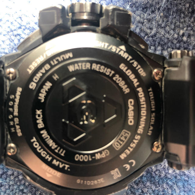 G-SHOCK(ジーショック)のG-SHOCK GPW-1000T スカイコックピット GPS電波ソーラーチタン メンズの時計(腕時計(デジタル))の商品写真