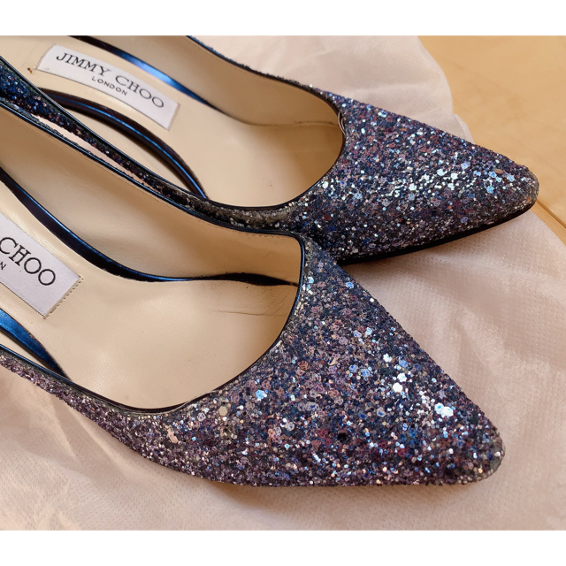 JIMMY CHOO(ジミーチュウ)のJimmychoo ウェディングシューズ ブライダルシューズ グリッター ラメ メンズの靴/シューズ(ドレス/ビジネス)の商品写真