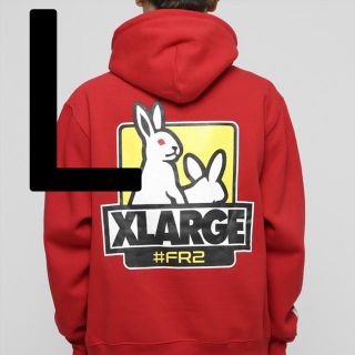 XLARGE - FR2 XLARGE コラボパーカー 赤 Ｌの通販｜ラクマ