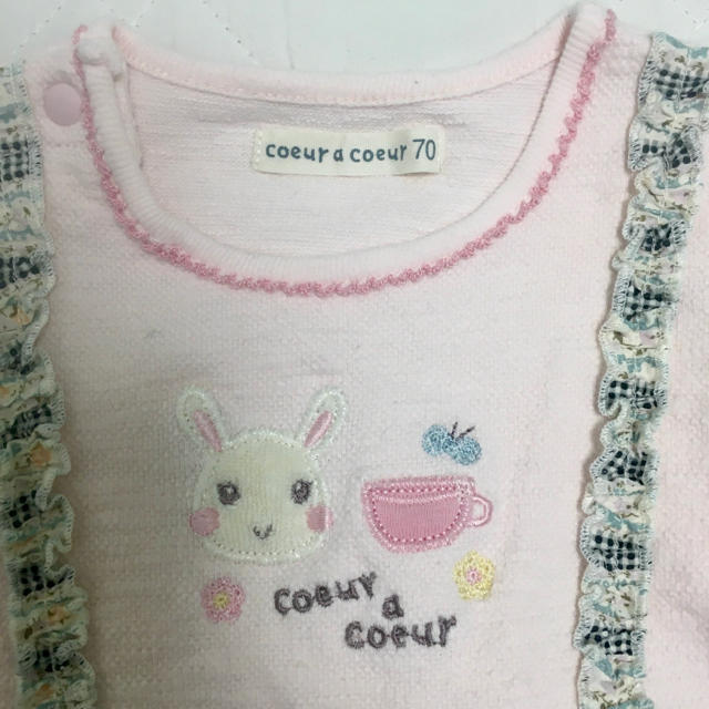 coeur a coeur(クーラクール)のcoeur a coeur　クーラクール キムラタン　 カバーオール　サイズ70 キッズ/ベビー/マタニティのベビー服(~85cm)(カバーオール)の商品写真