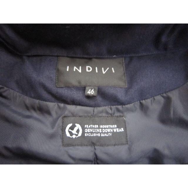 INDIVI(インディヴィ)のＩＮＤＩＶＩ　ダウンコ－ト　４６　ネイビー　USED レディースのジャケット/アウター(ダウンコート)の商品写真