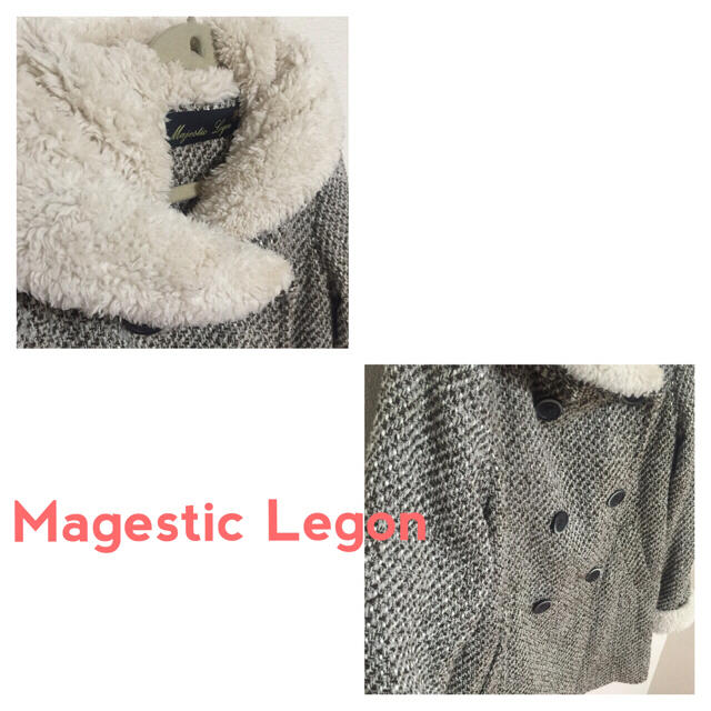 MAJESTIC LEGON(マジェスティックレゴン)のフードボアコート レディースのジャケット/アウター(ロングコート)の商品写真