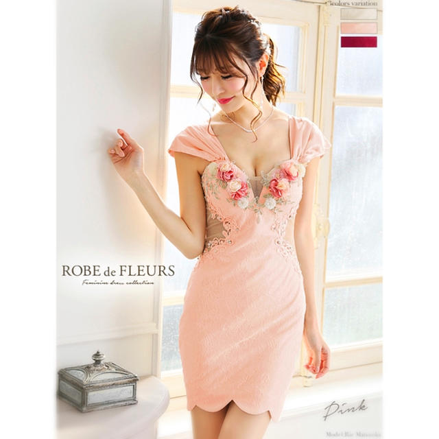 ローブドフルール♡オフショル♡ミニドレス♡S 【破格値下げ】 60.0