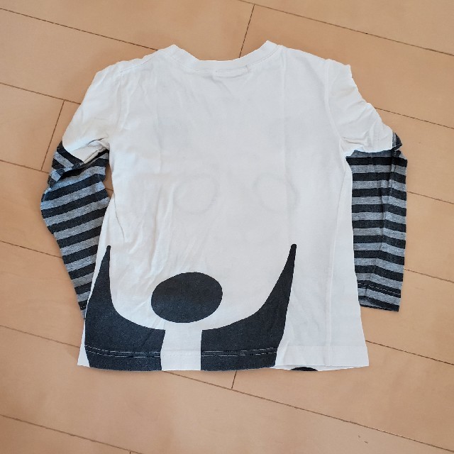 重ね着デザイン　パンダ長袖Tシャツ(サイズ120) キッズ/ベビー/マタニティのキッズ服女の子用(90cm~)(Tシャツ/カットソー)の商品写真