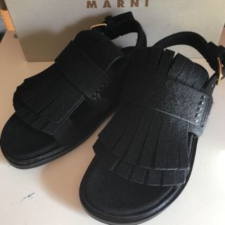 値下げ　新品 MARNI（マルニ）フスベット グリッターサンダル