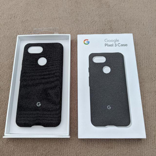 ANDROID(アンドロイド)の【美品】Google Pixel3 公式 ファブリックケース カーボン スマホ/家電/カメラのスマホアクセサリー(Androidケース)の商品写真