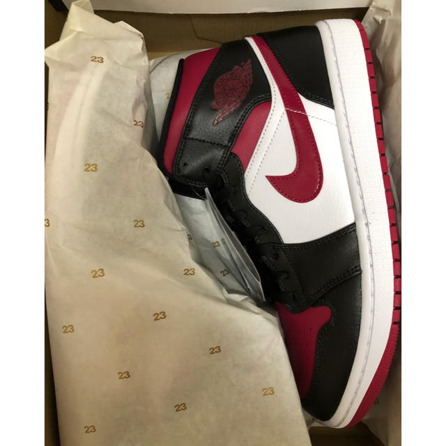 送料込 27.5cm AIR JORDAN 1 MID ノーブルレッド