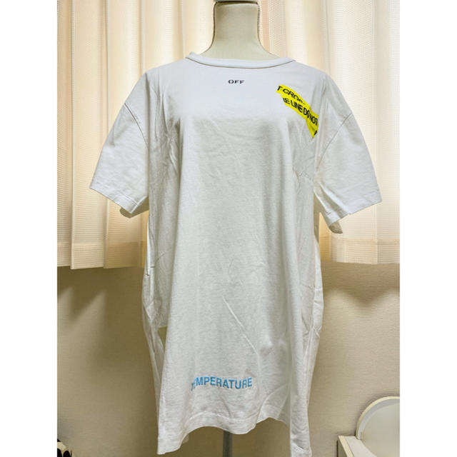 off-white ファイヤーテープTシャツ