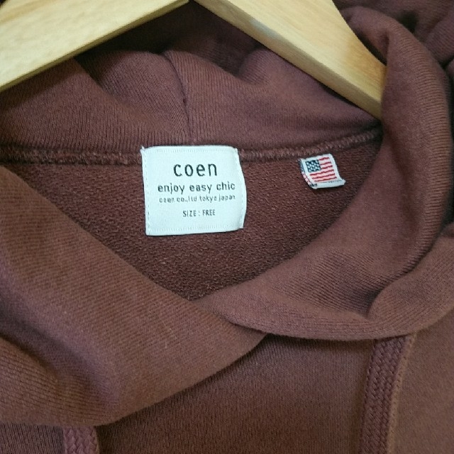 coen(コーエン)のｃｏｅｎ新品☆USAコットンスリットパーカー レディースのトップス(パーカー)の商品写真