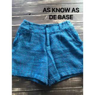 アズノウアズ(AS KNOW AS)のAS  KNOW AS DE BASE ショートパンツ(ショートパンツ)