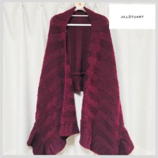 ジルスチュアート(JILLSTUART)のJILL STUART フリル ニットマフラー ストール(マフラー/ショール)