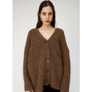 マウジー(moussy)のmoussy LOOSE カーディガン ブラウン(カーディガン)