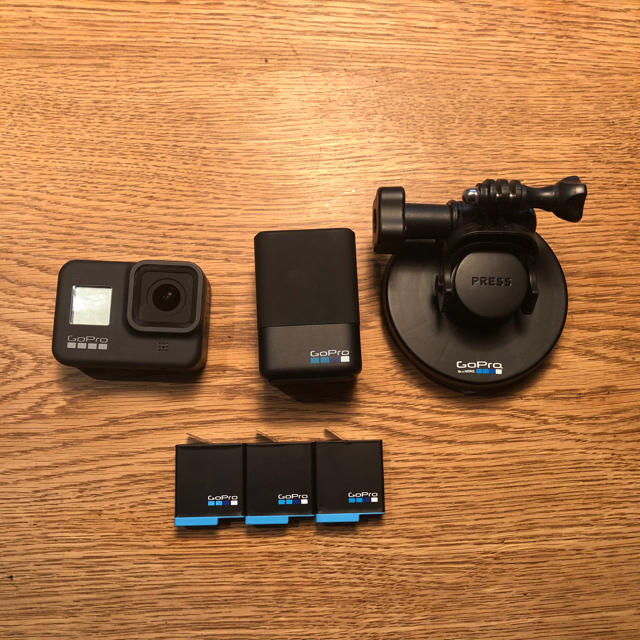 GoPro Hero8 Black バッテリー、充電器、吸盤マウント