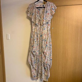 トップショップ(TOPSHOP)の花柄 フレアワンピース(ロングワンピース/マキシワンピース)