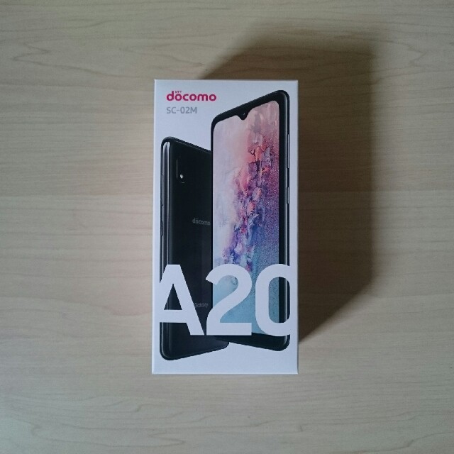 docomo Galaxy A20 SC-02M ブラック【SIMロック解除済】