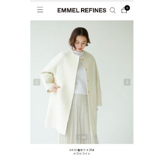 ユナイテッドアローズ(UNITED ARROWS)のEMMEL REFINES　ノーカラーコート(ロングコート)