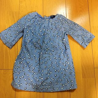 ベビーギャップ(babyGAP)のBaby gap★新品同様✨ペンギンデニムOP❤️(ワンピース)