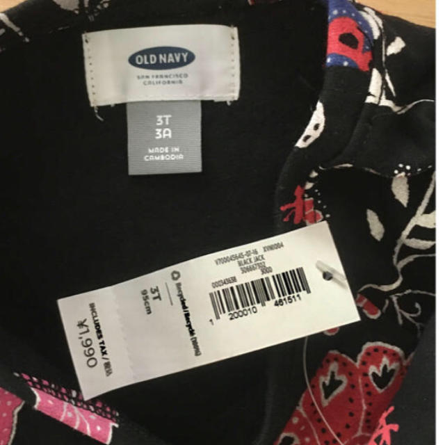 Old Navy(オールドネイビー)のオールドネイビー　カットソー キッズ/ベビー/マタニティのキッズ服女の子用(90cm~)(Tシャツ/カットソー)の商品写真