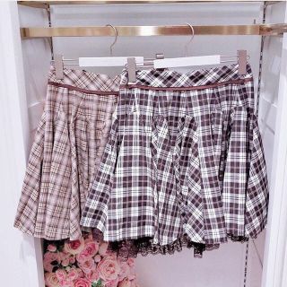 ロディスポット(LODISPOTTO)のmille fille closet チェック柄スカート(ミニスカート)