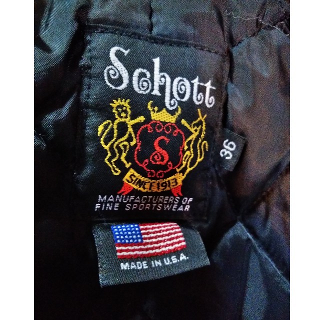 schott(ショット)のSCHOTT◆pコート/36/ウール/チェック/768P ライダース S メンズのジャケット/アウター(ライダースジャケット)の商品写真