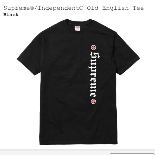 Supreme×Independent Crewneck 黒 S 希少美品