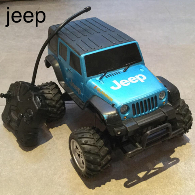 Jeep(ジープ)のjeep ラジコン　ブルー エンタメ/ホビーのおもちゃ/ぬいぐるみ(トイラジコン)の商品写真