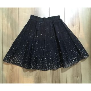 ジルバイジルスチュアート(JILL by JILLSTUART)のJILL by JILLSTUART スカート ブラック(ひざ丈スカート)