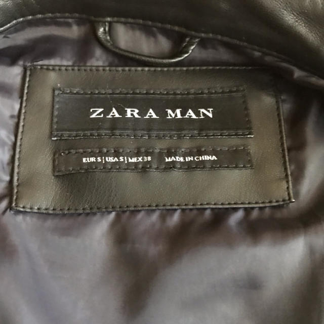 ZARA(ザラ)の【値下げ】ZARA MENS ライダースジャケット メンズのジャケット/アウター(ライダースジャケット)の商品写真