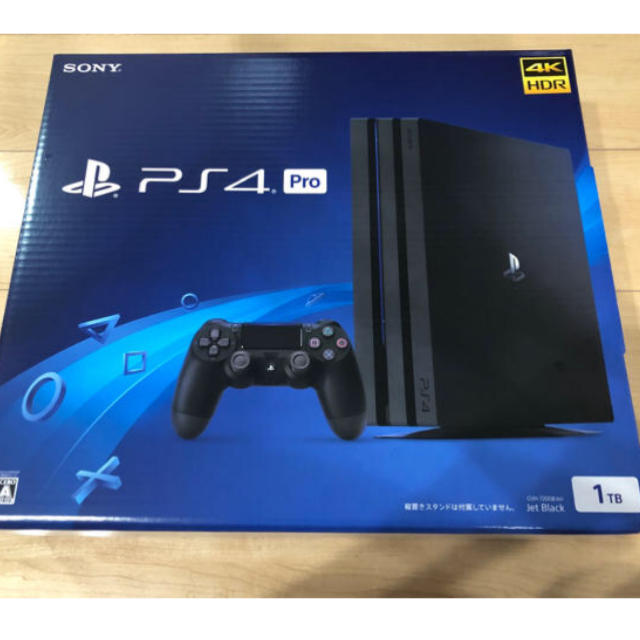 PlayStation4(プレイステーション4)のps4 pro ジェット・ブラック 1TB CUH-7200 プレステ4 エンタメ/ホビーのゲームソフト/ゲーム機本体(家庭用ゲーム機本体)の商品写真