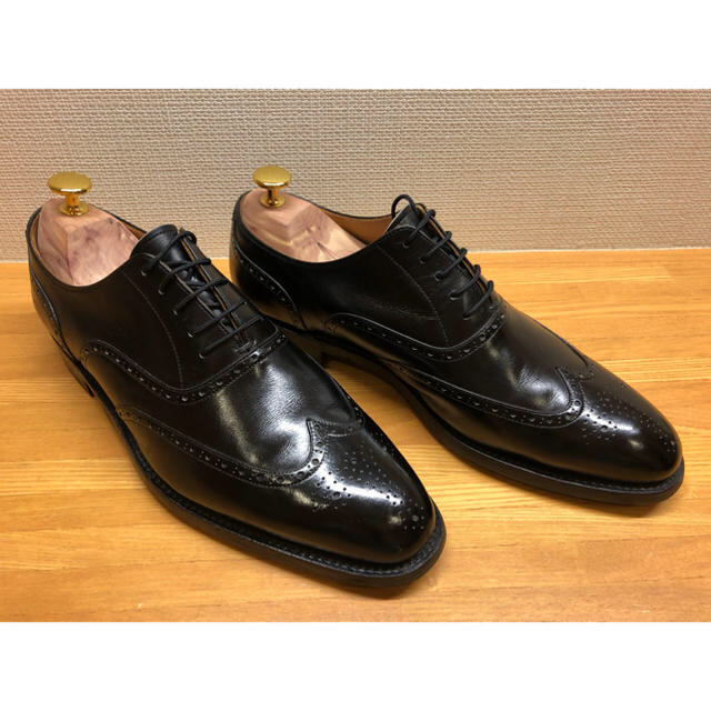 Crockett&Jones(クロケットアンドジョーンズ)の【スコッチグレイン】　ウィングチップ　　　スタイルがいい、お手入れ最上級の美品 メンズの靴/シューズ(ドレス/ビジネス)の商品写真