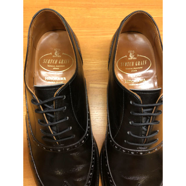 Crockett&Jones(クロケットアンドジョーンズ)の【スコッチグレイン】　ウィングチップ　　　スタイルがいい、お手入れ最上級の美品 メンズの靴/シューズ(ドレス/ビジネス)の商品写真