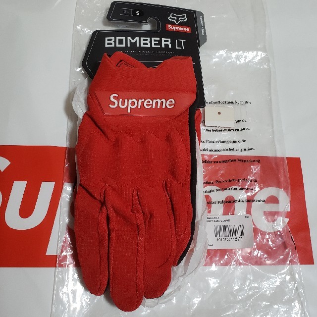 Supreme(シュプリーム)の希少S  Supreme Fox Racing Bomber LT Gloves メンズのファッション小物(手袋)の商品写真