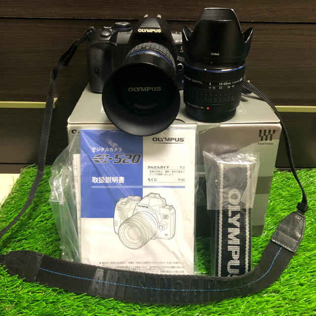 OLYMPUS(オリンパス)のOLYMPUS E−520 E-520 ダブルズームキット スマホ/家電/カメラのカメラ(デジタル一眼)の商品写真