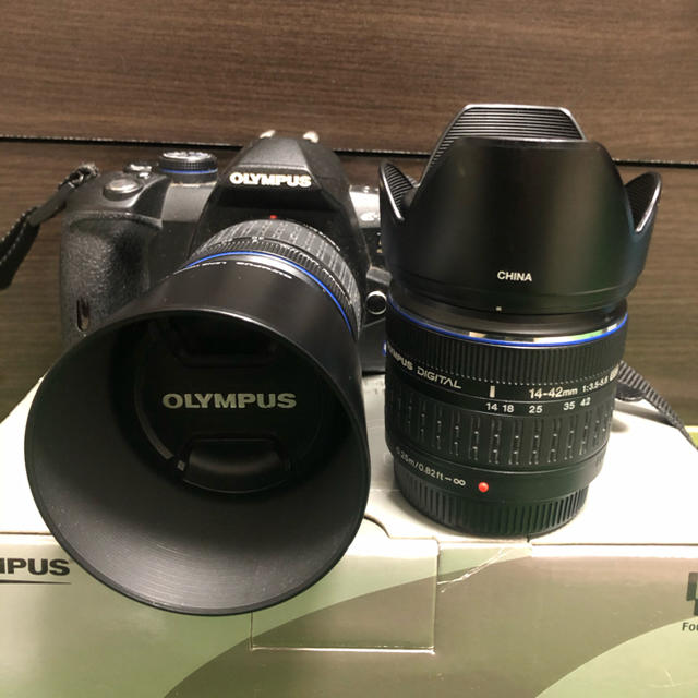 OLYMPUS(オリンパス)のOLYMPUS E−520 E-520 ダブルズームキット スマホ/家電/カメラのカメラ(デジタル一眼)の商品写真