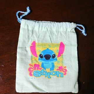 スティッチ(STITCH)の★スティッチ　巾着袋★(キャラクターグッズ)