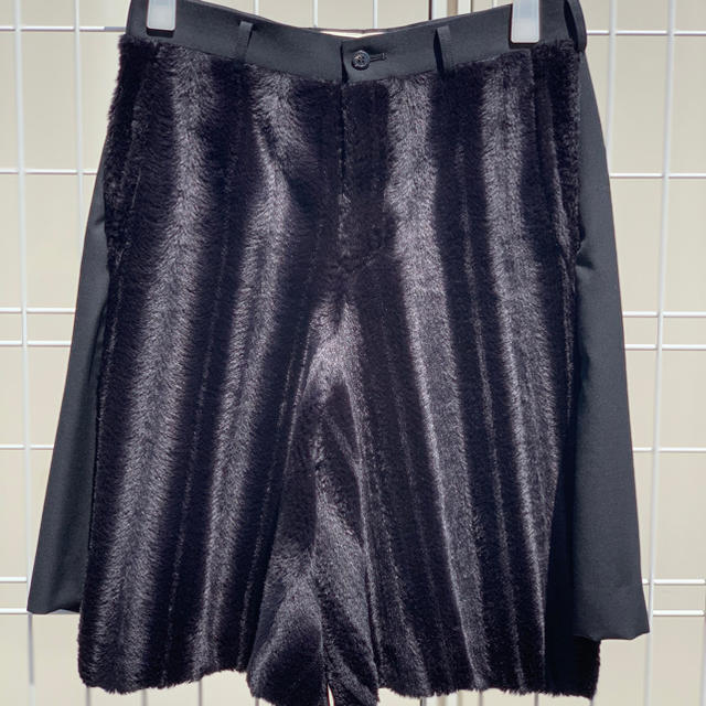 上質で快適 コムデギャルソン オムプリュス 18AW フェイクファーワイド