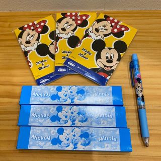 ディズニー(Disney)のDisney 付箋、ボールペンセット　非売品(ノート/メモ帳/ふせん)