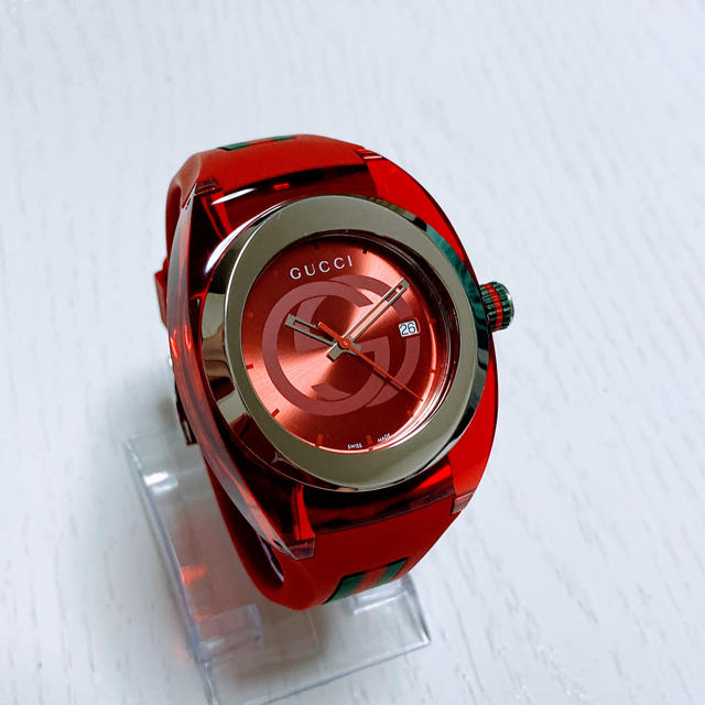 通販国産 Gucci - ◇即購入OK◇新品◇GUCCI SYNC XXL◇クォーツ 赤