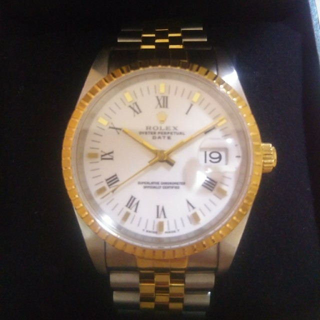 ROLEX(ロレックス)の値下げ！ロレックス オイスターパーペチュアル デイト 15223 中古 メンズの時計(腕時計(アナログ))の商品写真