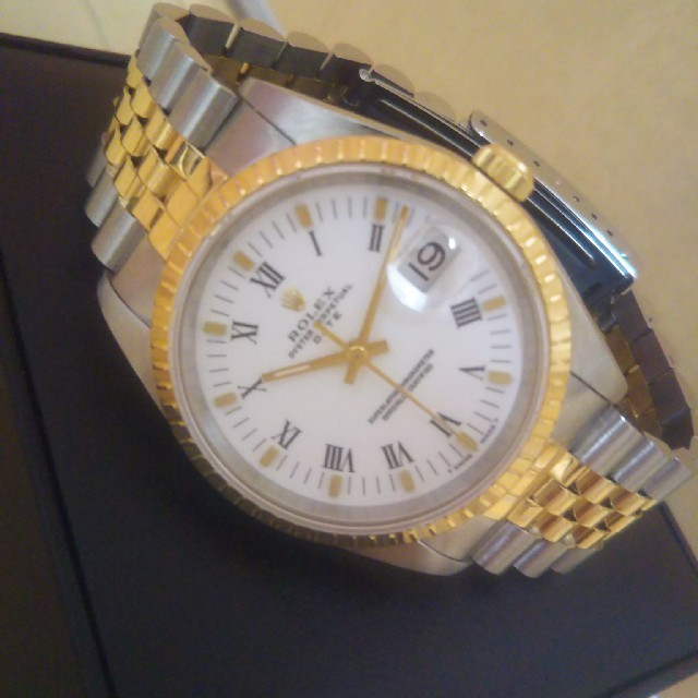 ROLEX(ロレックス)の値下げ！ロレックス オイスターパーペチュアル デイト 15223 中古 メンズの時計(腕時計(アナログ))の商品写真