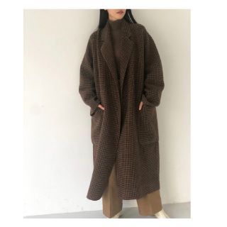 トゥデイフル(TODAYFUL)のTODAYFUL Over Check Coat 38 オーバーチェックコート (ロングコート)