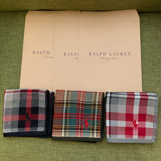 Ralph Lauren(ラルフローレン)のピロリン0848様専用　3枚×2 レディースのファッション小物(ハンカチ)の商品写真