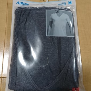 ユニクロ(UNIQLO)の【状態可】ユニクロ　エアリズム　Tシャツ　青　03　 3XL（ブルー）(Tシャツ/カットソー(半袖/袖なし))