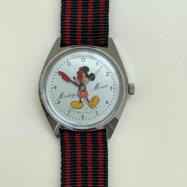 ディズニー ミッキーマウス 手巻き アンティーク 腕時計 5000-7000