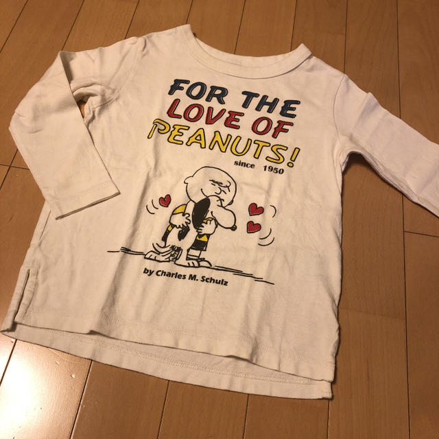 UNIQLO(ユニクロ)のキッズ　スヌーピー　ロンT キッズ/ベビー/マタニティのキッズ服男の子用(90cm~)(Tシャツ/カットソー)の商品写真